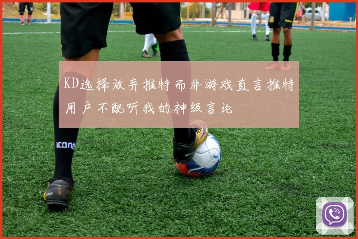 KD选择放弃推特而非游戏直言推特用户不配听我的神级言论